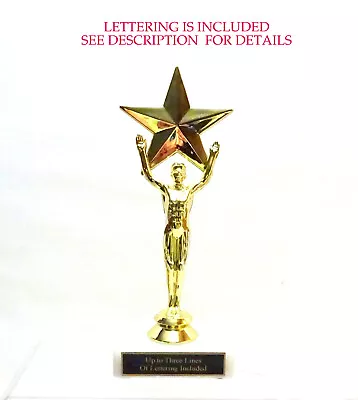 Male Star Victory Trophy  Achievement Award Champion  Male Victory • $4.95