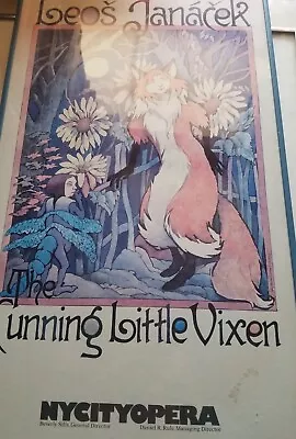 Maurice Sendak Opera Poster Stunning Little Vixen 1981 Framed • $169.45