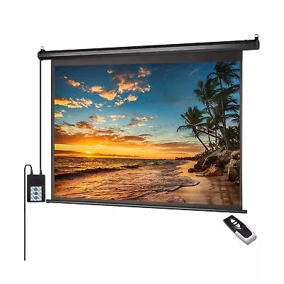 Auto Motorized Projector Screen With Remote Control 120 Inch 4:3 Aspect Rat... • $207.79