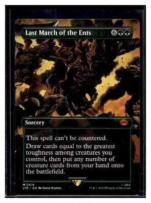 MTG Magic Lord Of The Rings #418 Last March Of The Ents Mythic Borderless (Qty) • $14.99