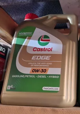 CASTROL SAE 0W30 Engine Oil 4L Synthetic ACEA Light Duty C3 API • £38