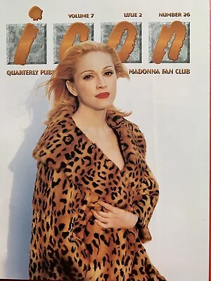 Madonna ICON Fan Club Magazine Volume 7 Issue 2 (1997) Excellent Condition. • $18.64