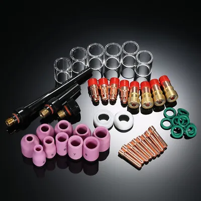 £24.68 • Buy 49Pcs/Set Tig Welding Torch Stubby Gas Lens Glass Cup Kit For Wp-17/18/26 D9I6