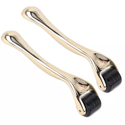 $17.03 • Buy 0.5mm / 1.0mm 540 Titanium Micro Needle Derma Roller Skin Therapy Care Gold Ti
