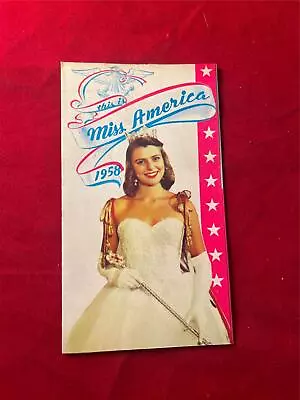 SCARCE Original 1958 Miss America Pageant BROCHURE Atlantic City NJ / Fold-Out • $10