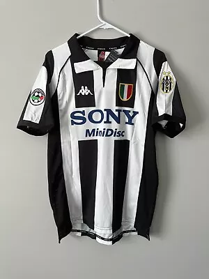 Zinedin Zidane Juventus Retro Vintage Seria A Home Men’s Soccer Jersey - XXL • $60