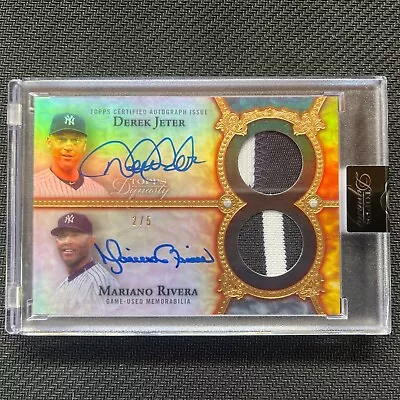 2022 Topps Dynasty Derek Jeter/Mariano Rivera Dual Patch Dual Auto #2/5 • $1350