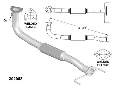 Exhaust And Tail Pipes For 1995 Mazda MX-6 2.0L L4 GAS DOHC • $185.07