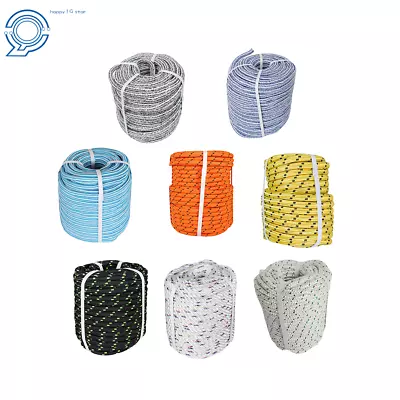 3/8 & 1/2 & 5/8 & 3/4''×200ft Heavy Duty Braided Polyester Arborist Rigging Rope • $77.09