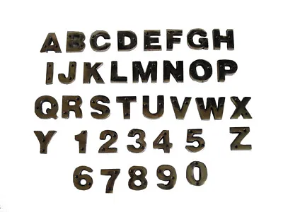BRASS Letters / Letter - HOUSE DOOR Sign - SOLID - Capital Alphabet - NUMBER • $9.99