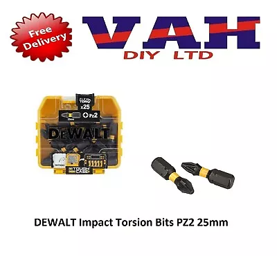 Dewalt PZ2 Impact Torsion Screwdriver Bits FLEXTORQ Tough Case • £4.99