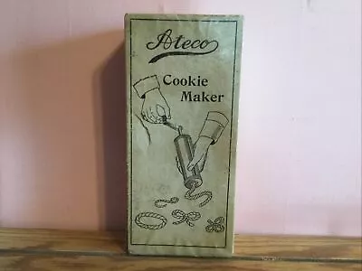 Vintage ATECO Cookie  Maker  Model #670 Swedish Spritz  Made In USA Box Manual • $14.50