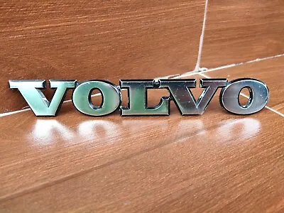 For Volvo 740 940 Rear VOLVO Metal Silver Emblem Badge 218 X 30 Mm. • $23.96