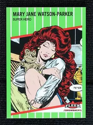 2023 Fleer Throwbacks '89 Marvel Edition Green 43/89 Mary Jane Watson-Parker • $2.24