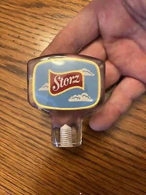 VINTAGE STORZ BEER 2 SIDED LUCITE BAR TAP HANDLE  MID 1950’s Near Mint • $19.99