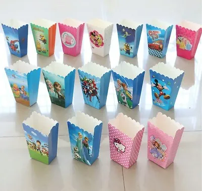 $9.95 • Buy Popcorn Boxes Lolly Loot Box Kids Party Supplies Party Favours Movie Night