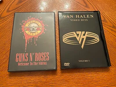 Gun's & Roses Welcome To The Videos Van Halen Video Hits Music Dvds Lot Of 2 • $9