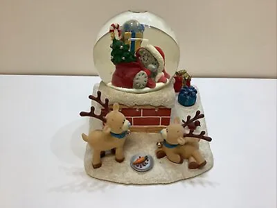 £129.95 • Buy Me To You Bear Figurine Ornament Lights Christmas Snow Globe Santas On His Way