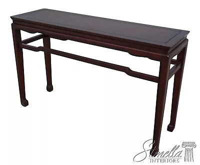 62403EC: Asian Inspired Modern Oak Console Sofa Table • $1095