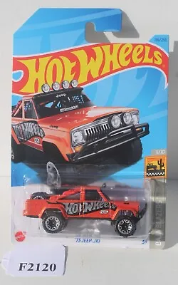 Hot Wheels Baja Blazers Orange 73 Jeep J10 Pick-Up 3/10 FNQHotwheels F2120 • $5.24