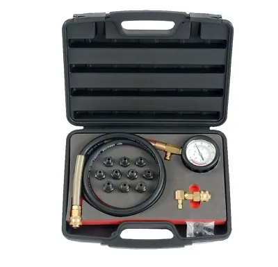 Force 912G1 Oil Pressure Test Kit: Gauge Coupling Adapters Shut-off Valve • $209.76