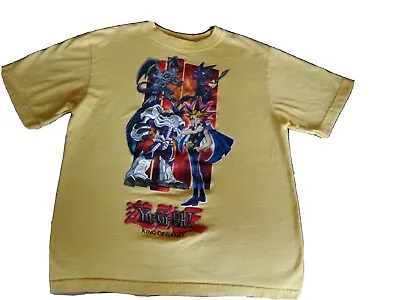 Rare VTG YU-GI-OH!  Yellow T Shirt 100% Cotton Made In Mexico Size Youth XL-EG • $39.20