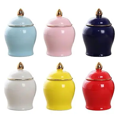 Ceramic Storage Jars High Polished Airtight Storage Cans With Lid Kitchen • £8.81
