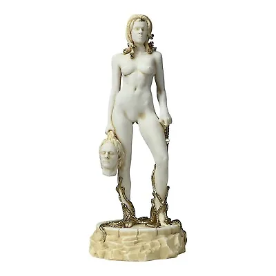 Medusa With Head Of Perseus Me Too Movement Statue Sculpture Aged Color 9.84 In • $60