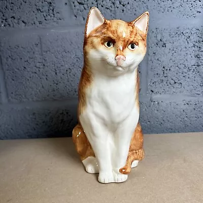 Babbacombe Pottery Large Ginger And White Cat Figure Philip Laureston • £30