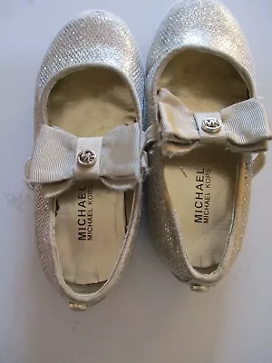  Michael Kors Glitter And Bow Tie Mary Janes • $14.80