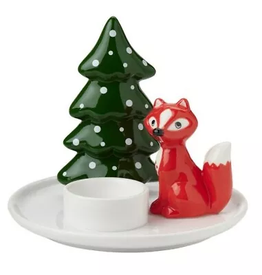 Ikea Snow Winter Fox Lantern Candle Tea Light T TeaLight Holder Plate Christmas  • £16.90