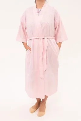 $84.95 • Buy Ladies Givoni Cotton Dressing Gown Robe Mid Length Pink (55)