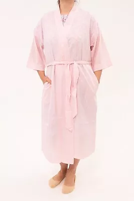 $84.95 • Buy Ladies Givoni Cotton Dressing Gown Robe Mid Length Pink (55)