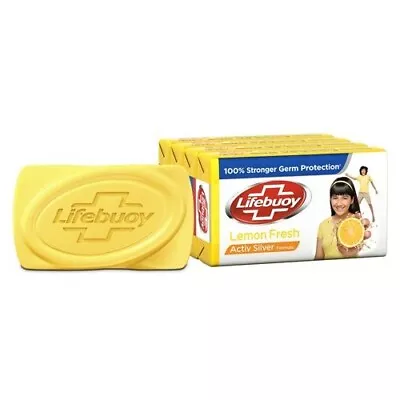 12 X Lifebuoy Care And Protect Soap Bars LEMON FRESH • £18.99