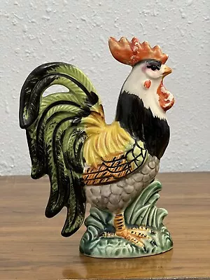 Vintage Ucagco (Vcagco) Colorful Rooster Figurine 1960's Japan 8  Tall • $4