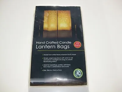 10-pack Hand Crafted Candle Lantern Bags In Starburst Design • £3.75