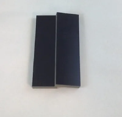 2 Pieces Of 3/8  .375  Black Linen Micarta Knife Handle Material - Blanks Scales • $12.54