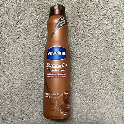 Vaseline Cocoa Radiant Pure Cocoa Butter Spray & Go Moisturizer Lotion 6.5 Oz • $18.99