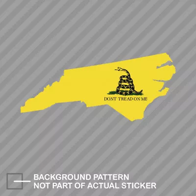 North Carolina State Shaped Gadsden Flag Sticker Decal Vinyl NC • $17.96
