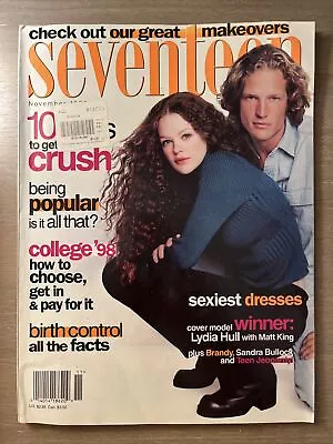 Vintage Seventeen Magazine November 1997 Lydia Hull Matt King • $24.95