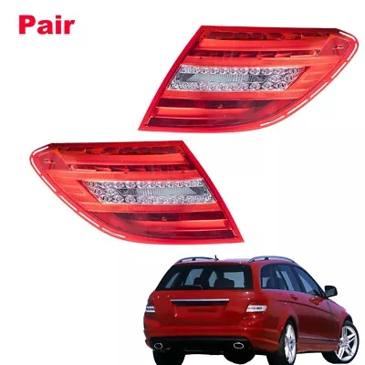 Pair Tail Light Brake Lamps  For Mercedes-Benz W204 C250 C300 C350 2008-2010 • $197.66