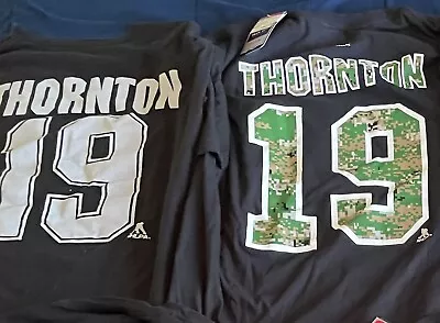 Joe Thornton Jersey T Shirt Lot - 2XL San Jose Sharks Military New • $35