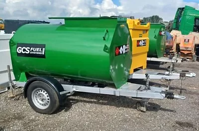 Road Tow 950 Litre Capacity Bunded Fuel Tank Bowser Construction Agriculture • £3143