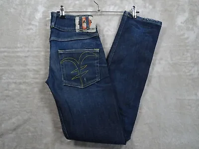 Michiko Koshino Yen Denim Jeans Mens W28 L32 Japanese Fabric Blue Low Rise • £22.31