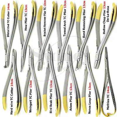 Dental Orthodontic Wire Bending Pliers Hard Wire Cutter Pin Ligature Cutter Lab • $21.89