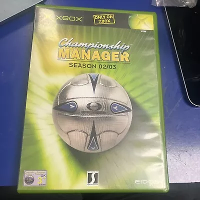 Original Xbox Game: Championship Manager - Season 02/03 (Complete With Manuals) • £9.79