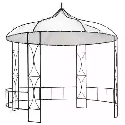 Outdoor Gazebo 300x290cm White Round Wedding Party Tent Camping Canopy • $264.76