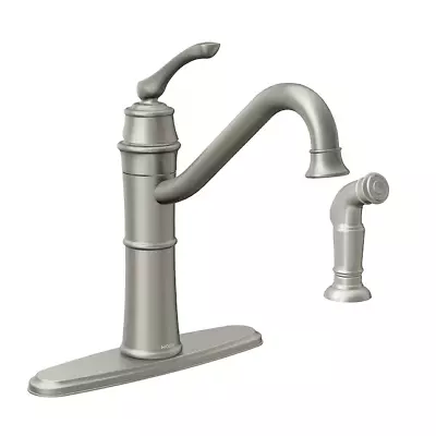 Moen Wetherly Spot Resist Stainless One-Handle High Arc Kitchen Faucet OPEN BOX • $109