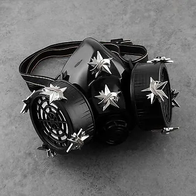 Star Studded Steampunk Gas Mask Punk Cosplay Costume Masque • $22