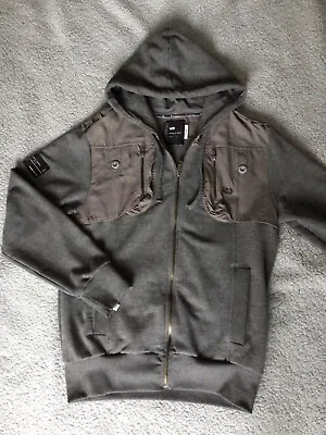 Mckenzie Denim Mens Grey Hooded Jacket Size M • £10